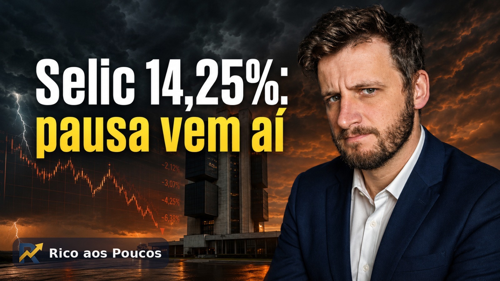 Selic cai para 14,25%, mas a pausa é inevitável