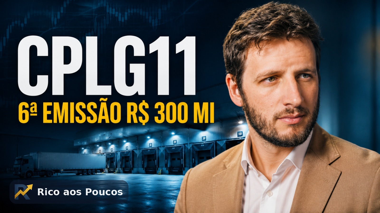 6ª emissão do CPLG11: R$ 300 Mi no VP. Cotista que ficar parado perde 49% da participação