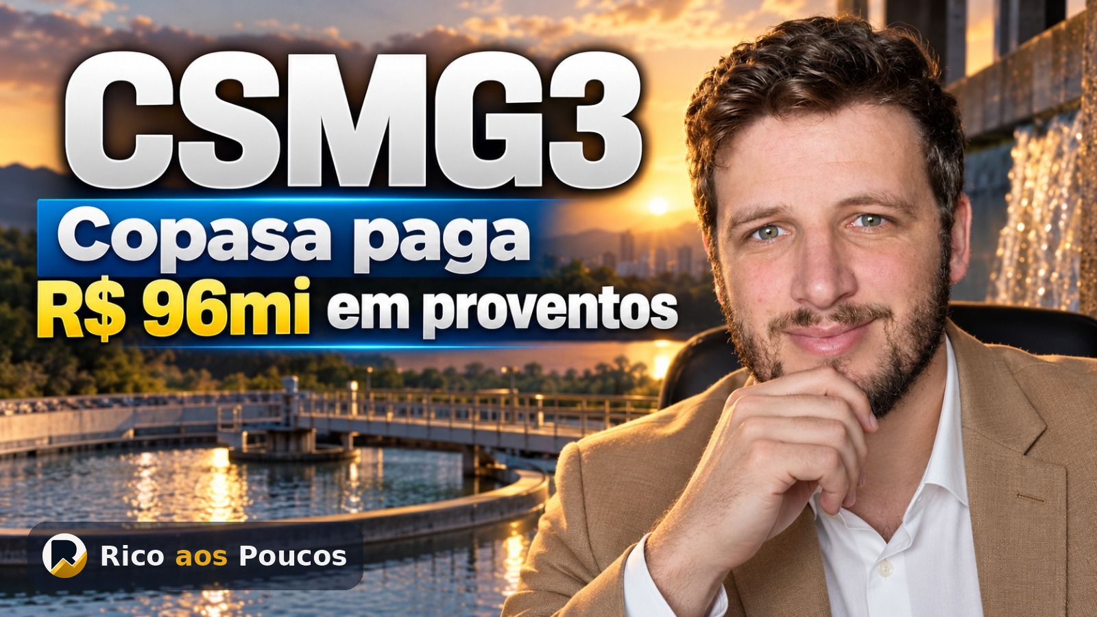 Quanto a Copasa (CSMG3) vai pagar em proventos — e o que o investidor deve saber