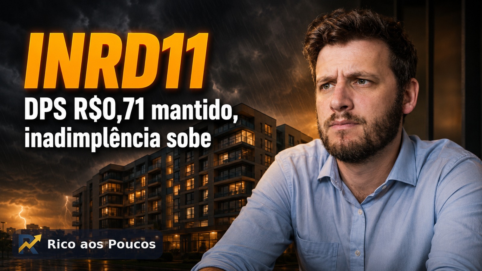 INRD11: R$ 0,71 pelo 2º mês seguido — mas a inadimplência foi a 1,79% no RG de maio