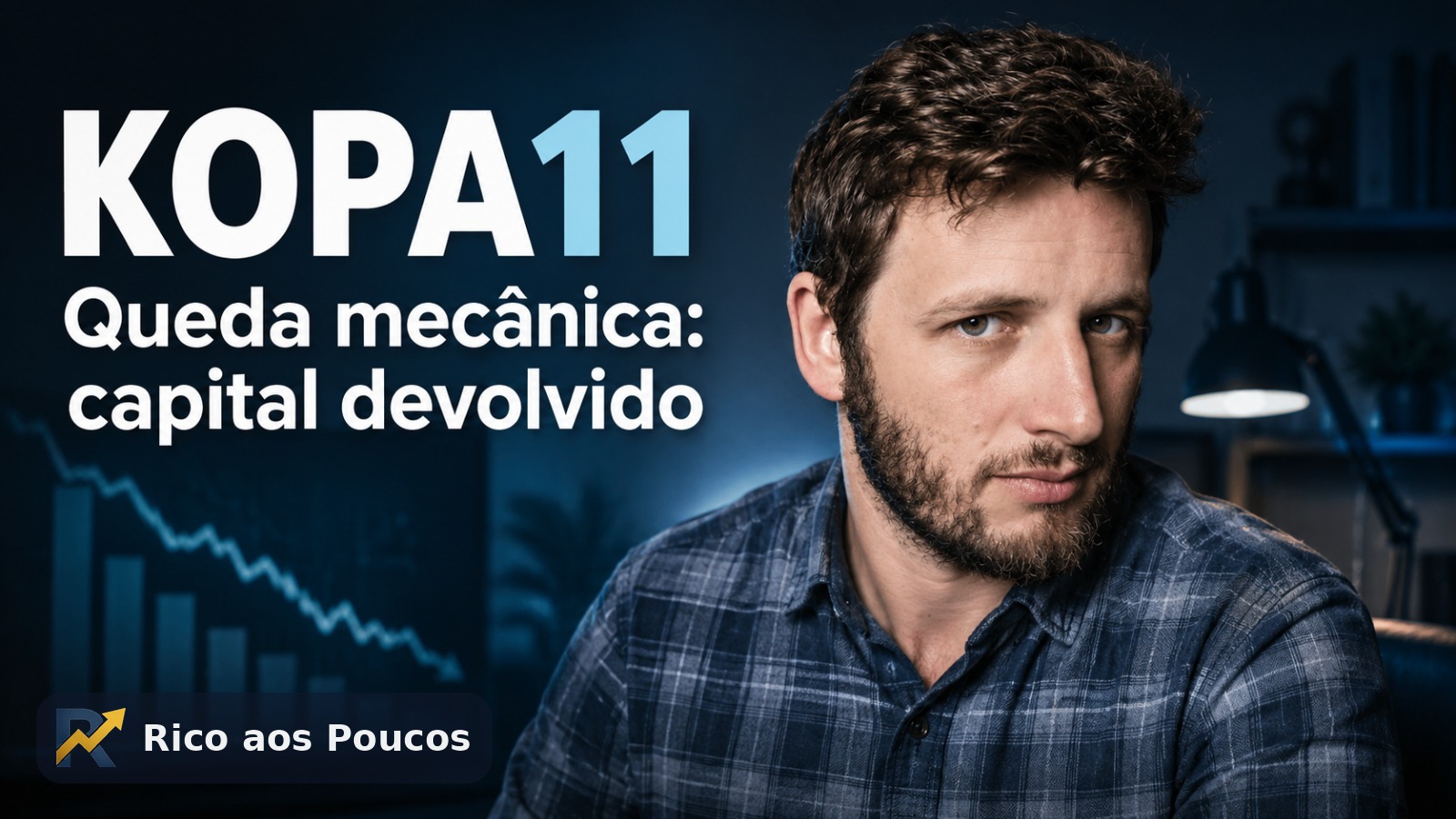 KOPA11 caiu 12,5% por estar ex-amortização: a Kinea devolveu capital aos cotistas, não destruiu valor