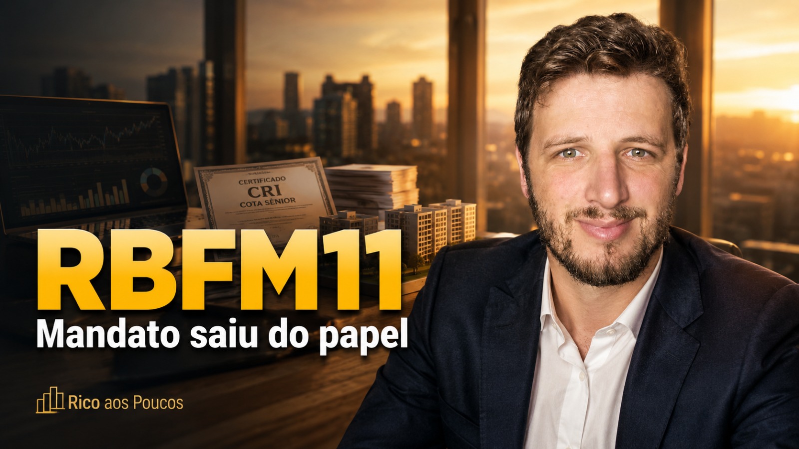 RBFM11: o mandato virou realidade — mas só em 1,5% da carteira