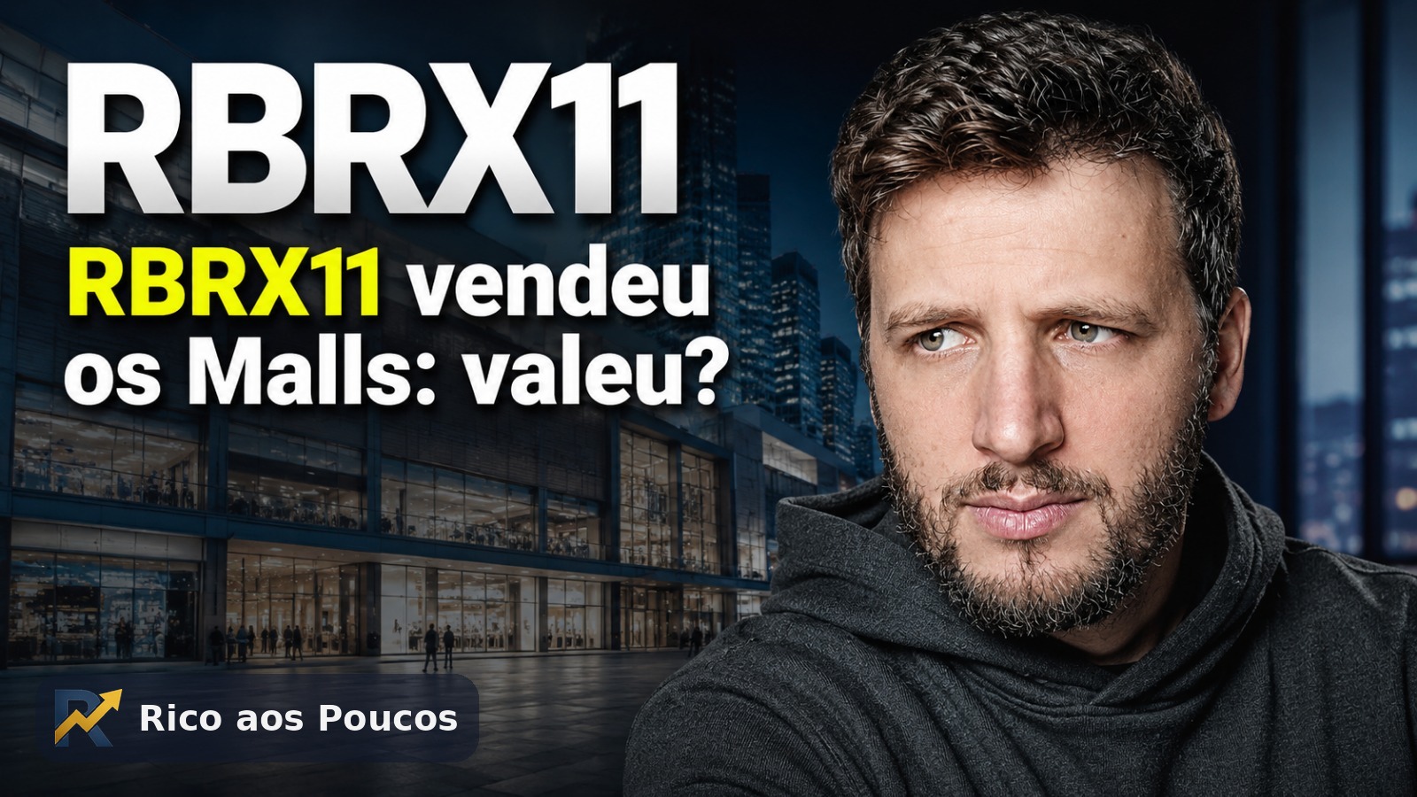 RBRX11 converte o RBR Malls em cotas do PMLL11 listadas em bolsa