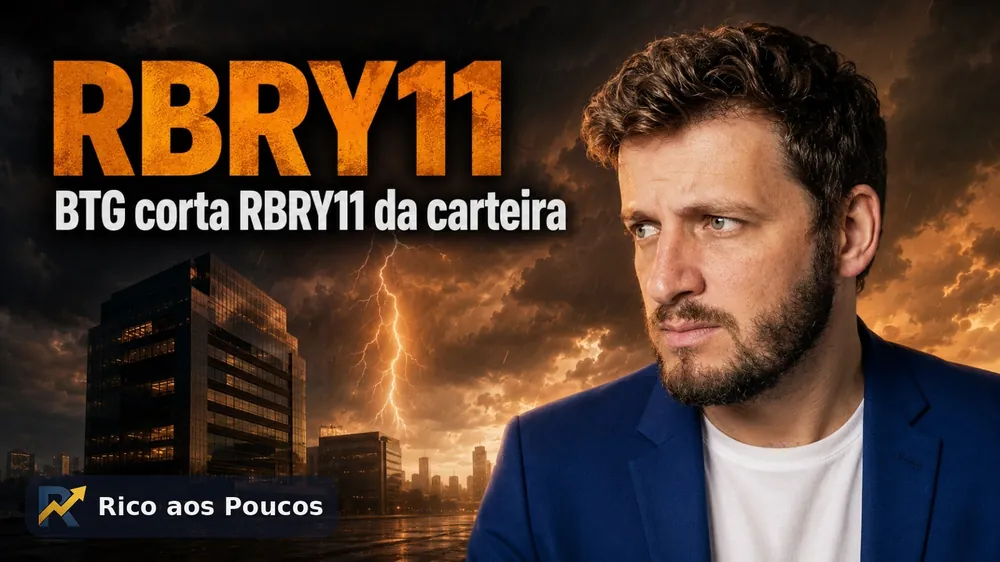 RBRY11 cai 2,1% após o BTG reduzir a posição de 7% para 5% na carteira recomendada de FIIs de julho/2026