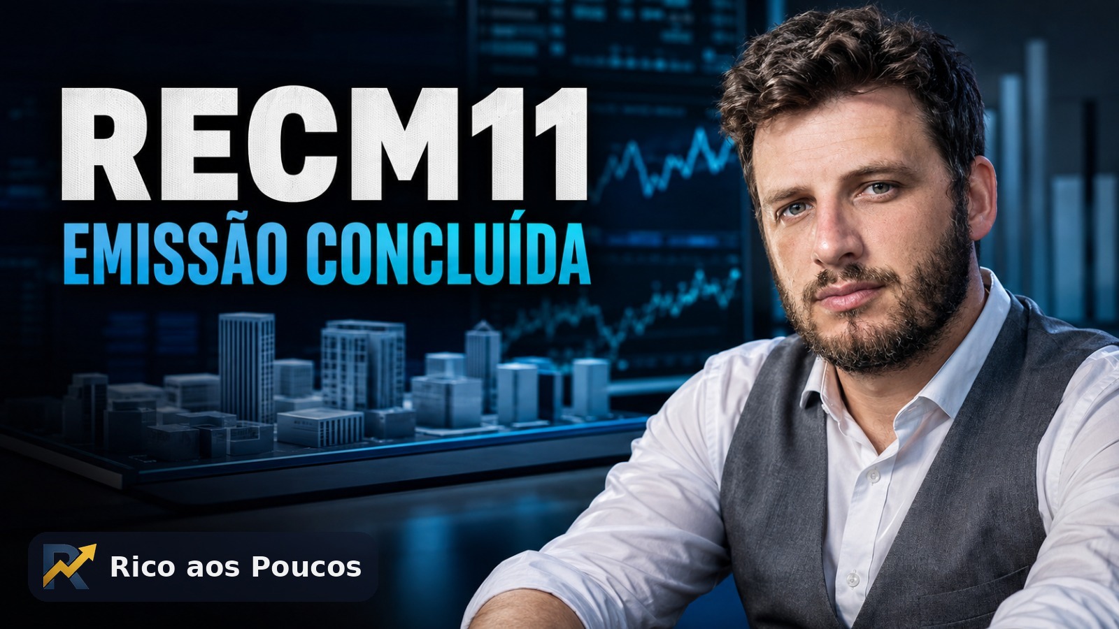 RECM11 dobrou de tamanho em julho — emissão concluída, caixa caiu para R$ 0,09 e o dividendo de R$ 0,10 sobreviveu