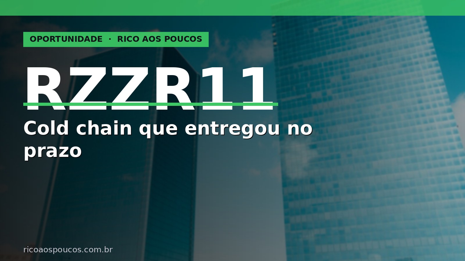 RZZR11: Nave 2 entregue, DPS a R$ 1,225 e liquidez que finalmente saiu do coma