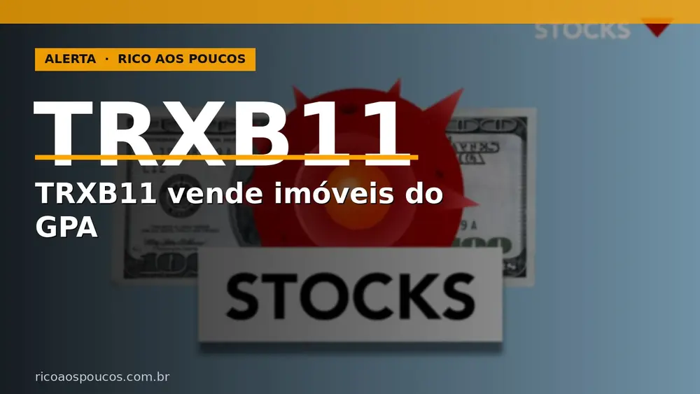 TRXB11 cai 3,8% após venda de imóveis do GPA — desalavancagem vs renda