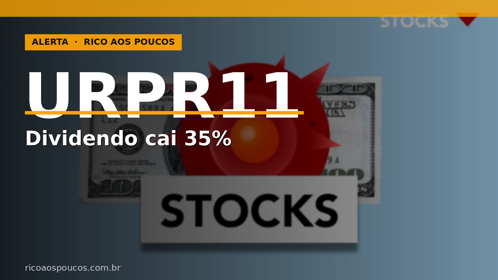 URPR11 corta dividendo 35% para bancar obras: a queda de 36% em 2026