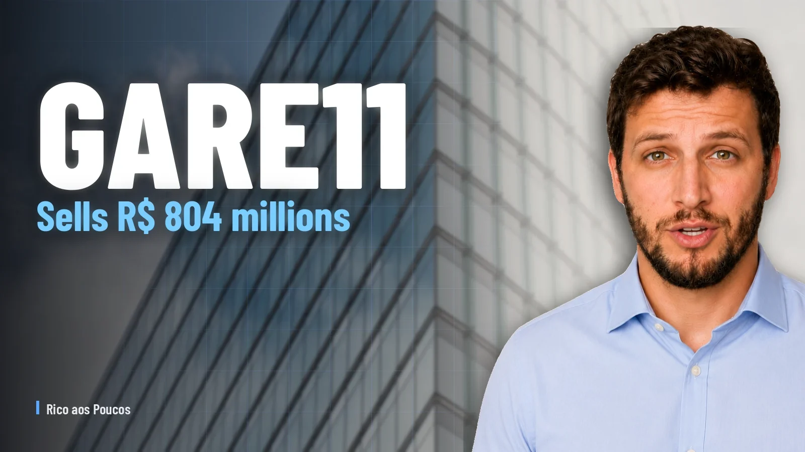 GARE11 sells R$ 804 millions to Riza: smart recycling or income thrown away?