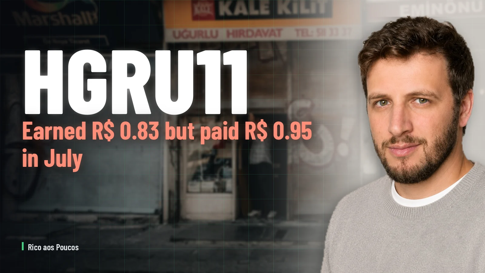 HGRU11 earned R$ 0.83 but paid R$ 0.95 in July — two acquisitions and a R$ 1.1B share issuance approved for large investors only