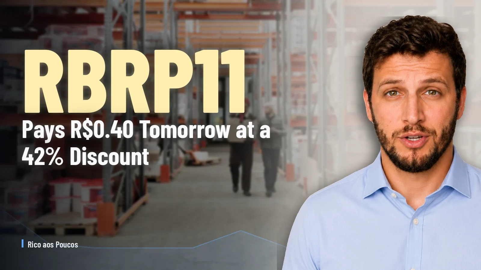 RBRP11 Pays R$0.40 Tomorrow at a 42% Discount: Patria's Turnaround Trade