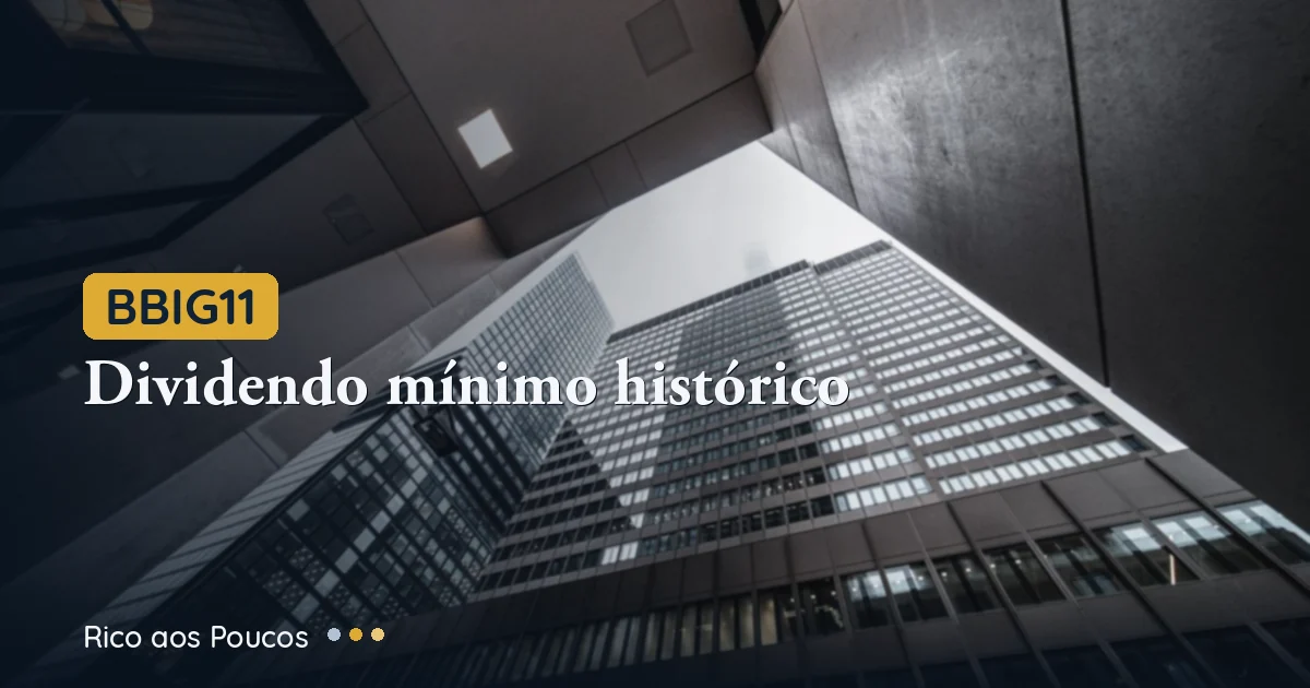 BBIG11 cae 4,4%: fondo anuncia dividendos más bajos de la historia