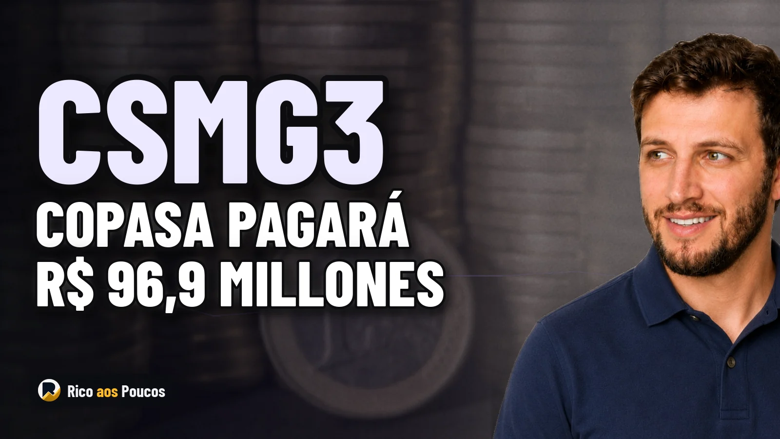 Copasa (CSMG3) aprueba el pago de R$ 96,9 millones en dividendos