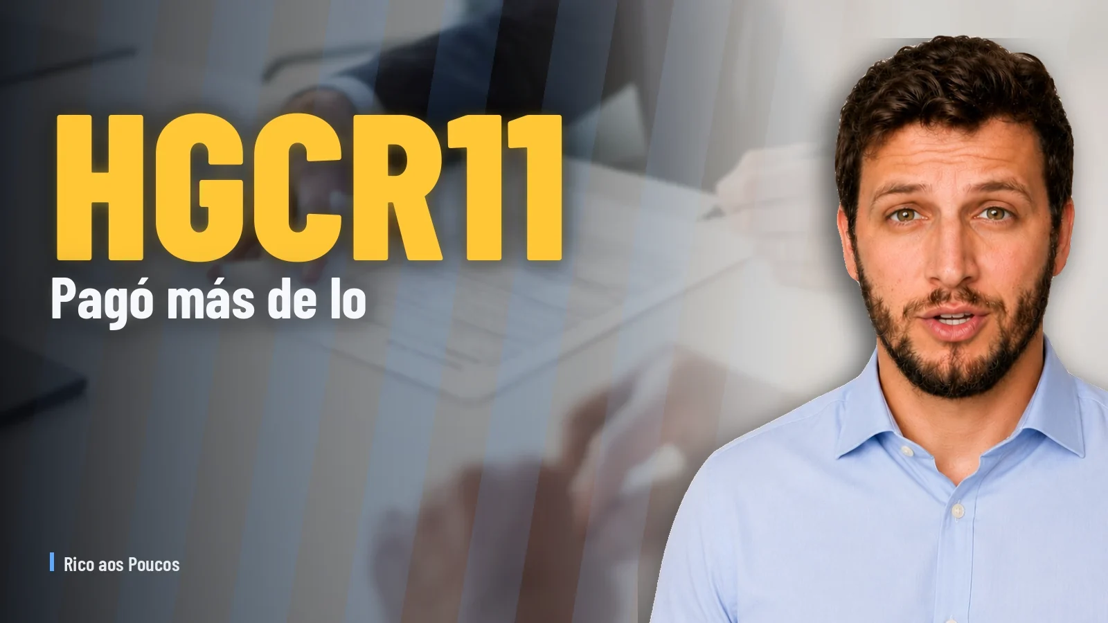 HGCR11 pagó más de lo que generó en el 1T26 — y el P/VP 0,97 no justifica entrada frente a los pares con descuento